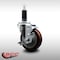 Service Caster 4'' SS Maroon Poly Swivel 1-1/8'' Expanding Stem Caster with Brake SCC-SSEX20S414-PPUB-MRN-TLB-118 - alternate 4
